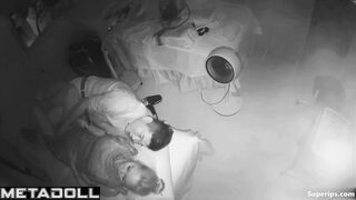 Mature Korean couple fucks in a small bed
