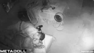 Mature Korean couple fucks in a small bed