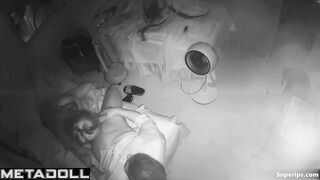 Mature Korean couple fucks in a small bed