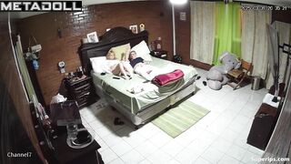 Petite blonde girl fucks her husband