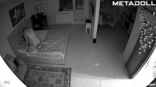 Ukrainian young couple has sex at night