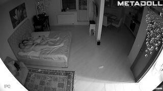 Ukrainian young couple has sex at night