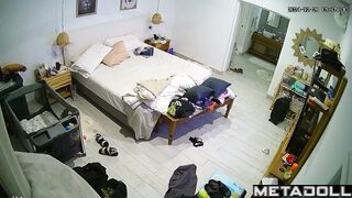 Beautiful Italian mom rides her husband