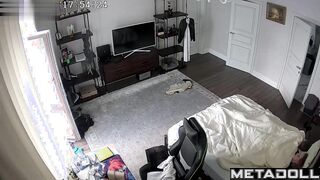Ukrainian teenage couple watching porn