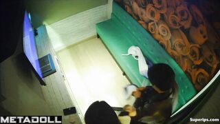 Naughty Korean teenage couple groping each other