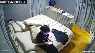 Petite Italian wife rides her husband
