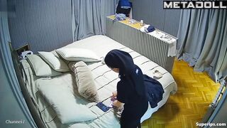 Petite Italian wife rides her husband