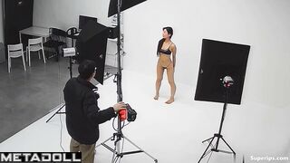 Young Korean model in lingerie