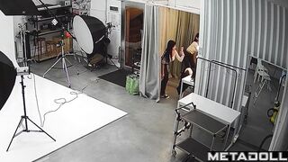 Young Korean model in lingerie