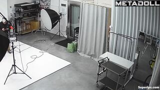 Young Korean model in lingerie