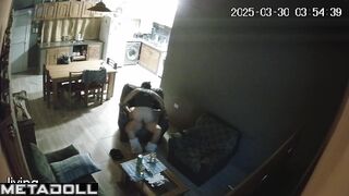My amazing neighbours having sex hard in their bed