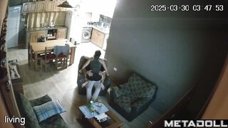 My amazing neighbours having sex hard in their bed
