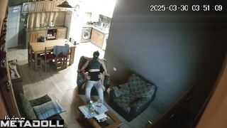 My amazing neighbours having sex hard in their bed