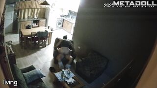 My amazing neighbours having sex hard in their bed