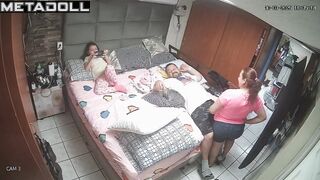 Naughty American brunette woman with big ass in sexy panties