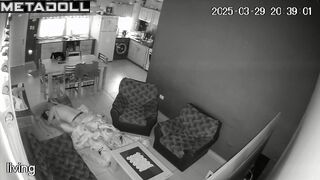 Danish newly married couple fuck brutally in their bed real spy cam