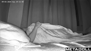Hot Asian couple has sex at night