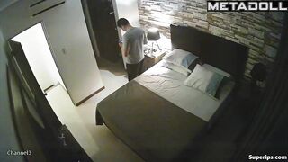 Latina wife gives a deep blowjob