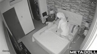 Latina wife gives a deep blowjob