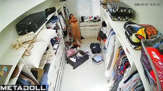 Horny Dutch blonde student girl with small tits in new panties