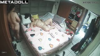Horny Russian brunette step-mom gets cum inside her pussy hidden IP camera