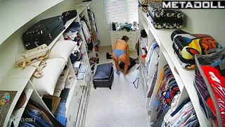 Old Turkish blonde MILF changes her bra before having sex