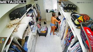 Old Turkish blonde MILF changes her bra before having sex