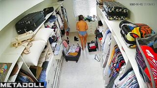 Old Turkish blonde MILF changes her bra before having sex