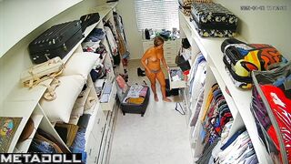 Old Turkish blonde MILF changes her bra before having sex