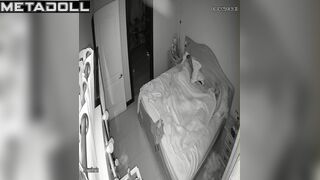 Perverse British blonde step-mom gets fucked hard by her husband spy cam record
