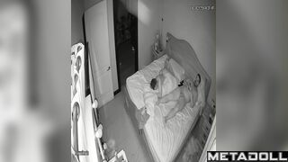 Perverse British blonde step-mom gets fucked hard by her husband spy cam record
