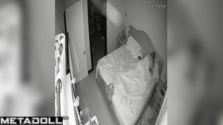 Perverse British blonde step-mom gets fucked hard by her husband spy cam record