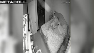 Perverse British blonde step-mom gets fucked hard by her husband spy cam record