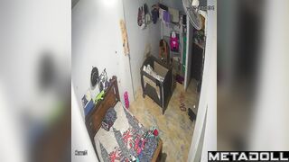Old English brunette wife receives oral sex hidden IP camera