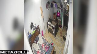 Old English brunette wife receives oral sex hidden IP camera