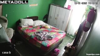 Mature Latin couple has routine sex