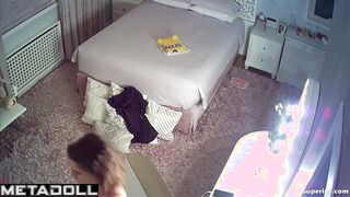 Beautiful British girl naked in her room