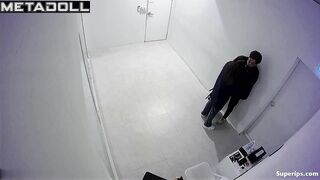 Nerdy Korean couple groping each other