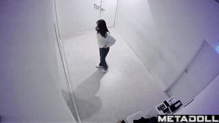 Nerdy Korean couple groping each other