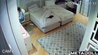 Beautiful German girl changes clothes