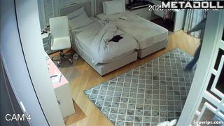 Beautiful German girl changes clothes