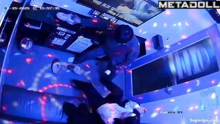 Korean college couple at a karaoke