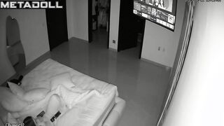 Busty teen girl masturbates watching porn