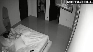 Busty teen girl masturbates watching porn