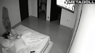 Busty teen girl masturbates watching porn