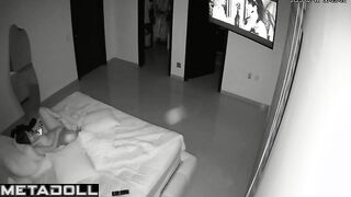 Busty teen girl masturbates watching porn