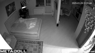 Drunk Russian couple fucks in their bedroom