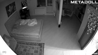 Drunk Russian couple fucks in their bedroom