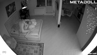 Drunk Russian couple fucks in their bedroom