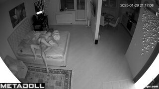 Drunk Russian couple fucks in their bedroom